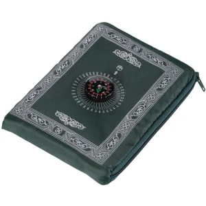 Eco friendly Pocket Muslim Prayer Mat Travel Prayer Carpet with Compass