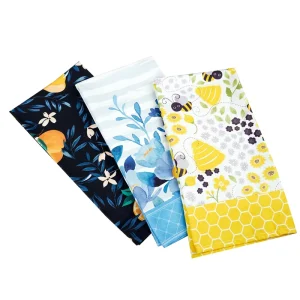 Eco friendly Quick Dry Custom Printed Logo Thick Soft Washable Cotton Tea Towel for Kitchen Use in Hotels Restaurants