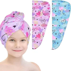 Eco friendly Quick Dry Hair Head Towel Super Absorbent Soft Lightweight Easy to Carry