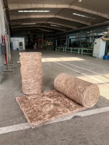 Eco-friendly Thermal Formaldehyde-Free Glass Wool Insulation Bio-Based Brown Glass Wool Blanket for Heat Proof High Density