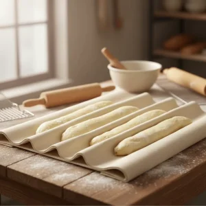 Eco friendly Unbleached Pure Cotton Canvas Fabric for Fermentation Cloth Bread Baking Couche
