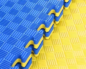 Eco friendly Waterproof Easy to clean Square Tiles Home Gym Daily Exercise Floor Mat 1mx1m