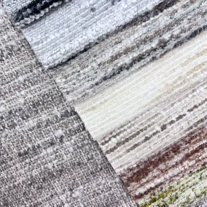 Eco friendly Woven 100% Polyester Fabric Material Upholstery Linen Fabric for Sofa