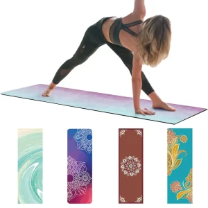 Economic Non Slip Tear Resistance Eco Friendly Suede Rubber Safe Yoga Pilates Mat for Exercise Training Body Workout