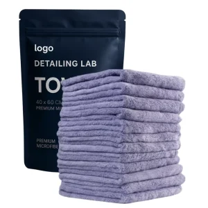 Edgeless Detailing Towel 40x40cm 380GSM Premium Microfiber Car Care Towel 70/30 & 80/20 Blend Car Drying Towel