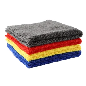Edgeless Long & Low Hair Woven Microfiber Car Drying Towel 40x40cm 300gsm Quick Dry Car Care Detailing Towel
