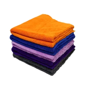 Edgeless Microfiber Car Buffing Towel 500GSM Plush Coral Polishing Cloth Super Absorbent Cleaning Detailing Towels