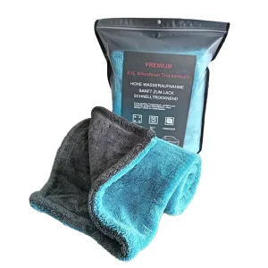 Edgeless Microfiber Twisted Car Wash Towels 1600gsm Double Drying Quick Dry Auto Care Detailing Woven Super Absorbent Cloth