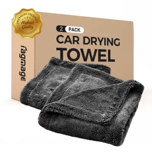 Edgeless Microfiber Twisted Car Wash Towels Double Drying 1300gsm Super Absorbent Auto Detailing Cloth Quick Dry Woven Technics