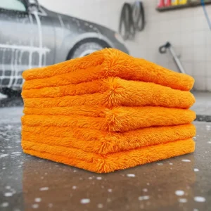Edgeless Super Fluffy Coral Fleece Plush Microfiber Cleaning Cloth Knitted Car Detailing Drying Towel for Car Wash