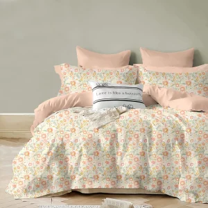 Edredones De Cama Luxury Bed Sheet 4 PCS Sets White 100% Cotton Hotel Bed Linen Duvet Cover