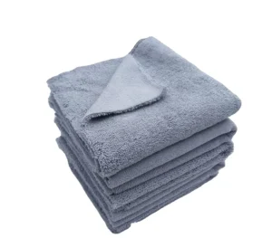 Efficient Overlocked Microfiber Quick-Dry Eco-Friendly Car Wash Towel for Multi-Purpose Car Care