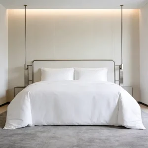 Egyptian Cotton Duvet Cover Sets Solid White Bedding Set for Hotel Spa