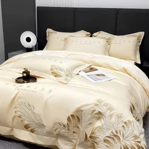 Egyptian Cotton Four Pieces Duvet Cover Set