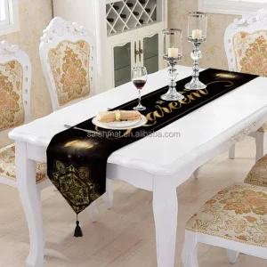 Eid Mubarak Table Runner Moon Star Festival