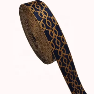 Elastic 1.5 Inch 38mm Jacquard 100% Polyester Webbing for Bag Strap 1.8mm Thick Tape