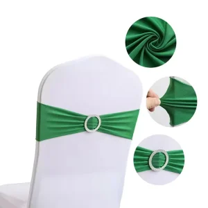 Elastic Chair Slider Sash Pre Tied Bow Tie for Wedding & Event Banquet Styling