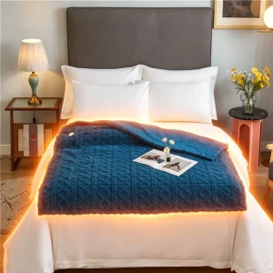 Electric Blanket 110V Full Body Warming Machine Washable Heating Blanket Throw for Winter