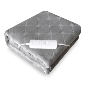 Electric Blanket 150x80cm Fleece Dual Helix Heating Wire 8 Settings Remote Control Timer Washable Overheat Protection OEM Custom