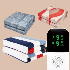 Electric Blanket Heated Sheet Thermal Heating Bed 220v 110v 80x150cm Intelligent Timing Double Dual Control Temperature