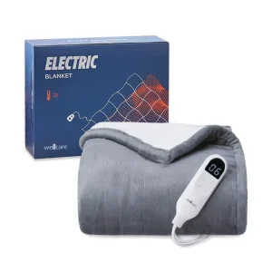 Electric Blanket Heated Throw Blanket Timer Auto Off Soft Flannel Comfort Plush Electric Blankets