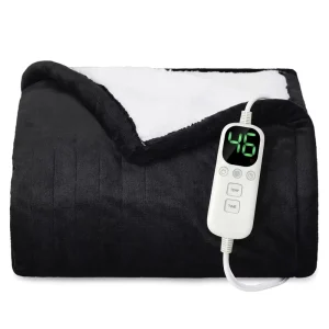 Electric Heated Blanket Custom Heated Throw Blanket Multi Level Temperature Control Safety Protection Washable Fabric for Winter