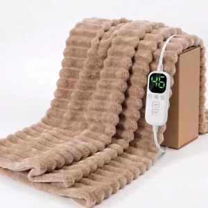 Electric Heated Blanket Fast Heating Washable Temperature Control Overheat Protection Flannel OEM ODM Manufacturer