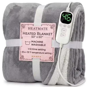 Electric Heated Blanket Fast Heating Washable Throw Blanket with 2H Auto Shut Off OEM ODM Manufacturer