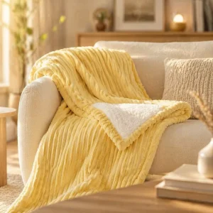 Electric Heated Blanket Throw Size 50 X 60 Flannel Sherpa Single Controller 6 Heating Levels 4H Auto Over Heat OEM ODM
