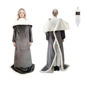 Electric Heated Carbon Fiber Throw Blanket USB Portable Winter Household Digital Control Overheat Protection Washable Wearable