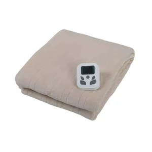Electric Heated Polyester Throw Blanket for Bedrooms Overheat Protection with Heating Wire