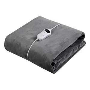Electric Heated Throw 10 Temperature Setting Double Side Flannel Electric Blanket Overheat Protection Household Bed Use