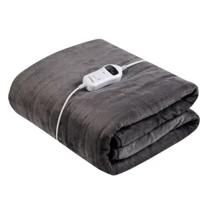 Electric Heated Throw Blanket Flannel 10 Heat Settings 1-10 Hours Timer Auto Shut off 130x160cm Digital Control Machine