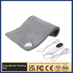 Electric Heating Pad 10 Heat Settings Auto Shut Off Polyester Fiber 110V AC for Body Warming Hot Compress Back Neck Knees Arms