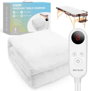 Electric Massage Table Warmer Heating Pad 12 Timer 6 Heat Settings Overheat Protection Machine Washable Remote Control 71*30inch