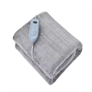 Electric Over Blanket 3 Heat Setings 2h Auto Timer Flannel Fleece and Sherpa Fast Heating 100W