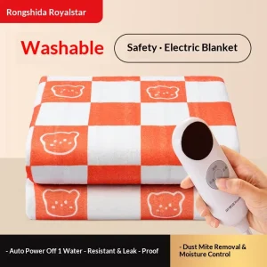Electric Timed Dual Control Temperature Adjusting Thickened Blanket Mattress Pad Polyester 220V