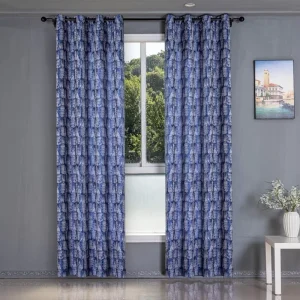Elegant Custom Jacquard Curtains Grommet Finished Curtains for Living Room Bedroom Hotel