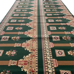 Elegant Custom Pattern Islamic Prayer Mat Class a Fire Rated Muslim Prayer Rug Flame Retardant Sajadah for Mosque Interior