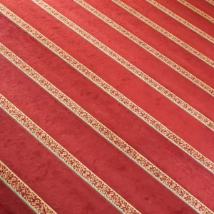Elegant Exhibition Carpet Custom Tufted Rugs Polypropylene Machine Made Wall to Wall Red Floor Roll Stage Decor