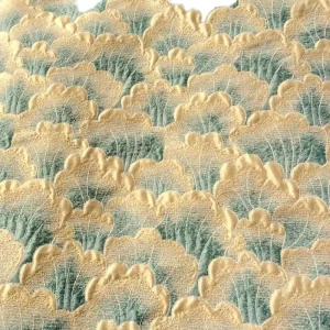 Elegant Geometric Fan Shaped Textured Cloud Jacquard Fabric 100% Polyester 200gsm Yarn Dyed Woven Wedding Home Textiles Boy Girl