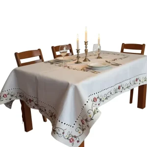 Elegant Handmade Embroidered Lace Table Runner Custom Europe Style Decorative Tablecloth for Home Wedding