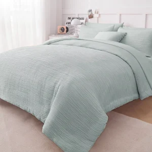 Elegant Luxurious Fabric Woven Texture Quilt Bedding Sets 100% Polyester Filling Bed Quilt Set
