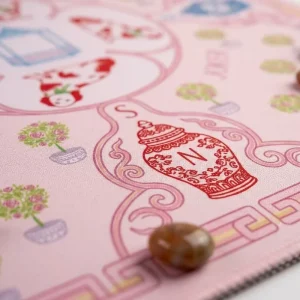 Elegant Luxury 3mm Thick 80x80cm Eco-friendly Rubber Dirt-resistant Soundproof Mahjong Mat for Social Gatherings