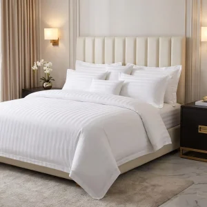 Elegant Modern Woven Percale 100% Cotton Bedspread & Coverlet Set Luxury 400TC