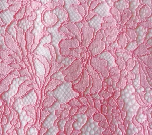 Elegant Oversized Floral Stretch Lace Breathable Knitted Lightweight Airy Thick Raised Bloom Mesh Fabric Nylon Cotton Rayon