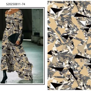 Elegant Pipa Dance 100% Rayon Viscose Digital Print Fabric for Women Dress