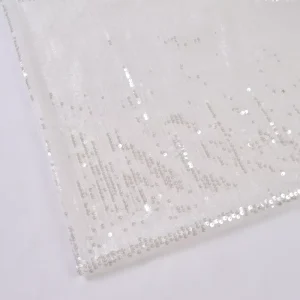 Elegant Royal Blue Floral Vine Sequin Embroidery Fabric Sparkly Mesh Tulle for Evening Gown and Party Dress