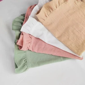Elegant Ruffled Cotton Napkins for Family Dining Table Washable Table Decor Thanksgiving Home Essentials
