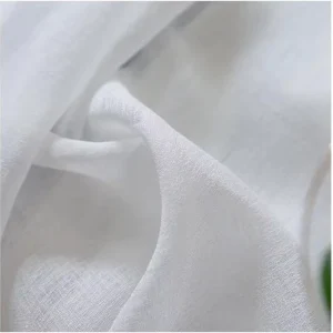 Elegant Transparent Sheer Curtain Fabric Roll 100% Polyester Woven Techniques Window Pattern